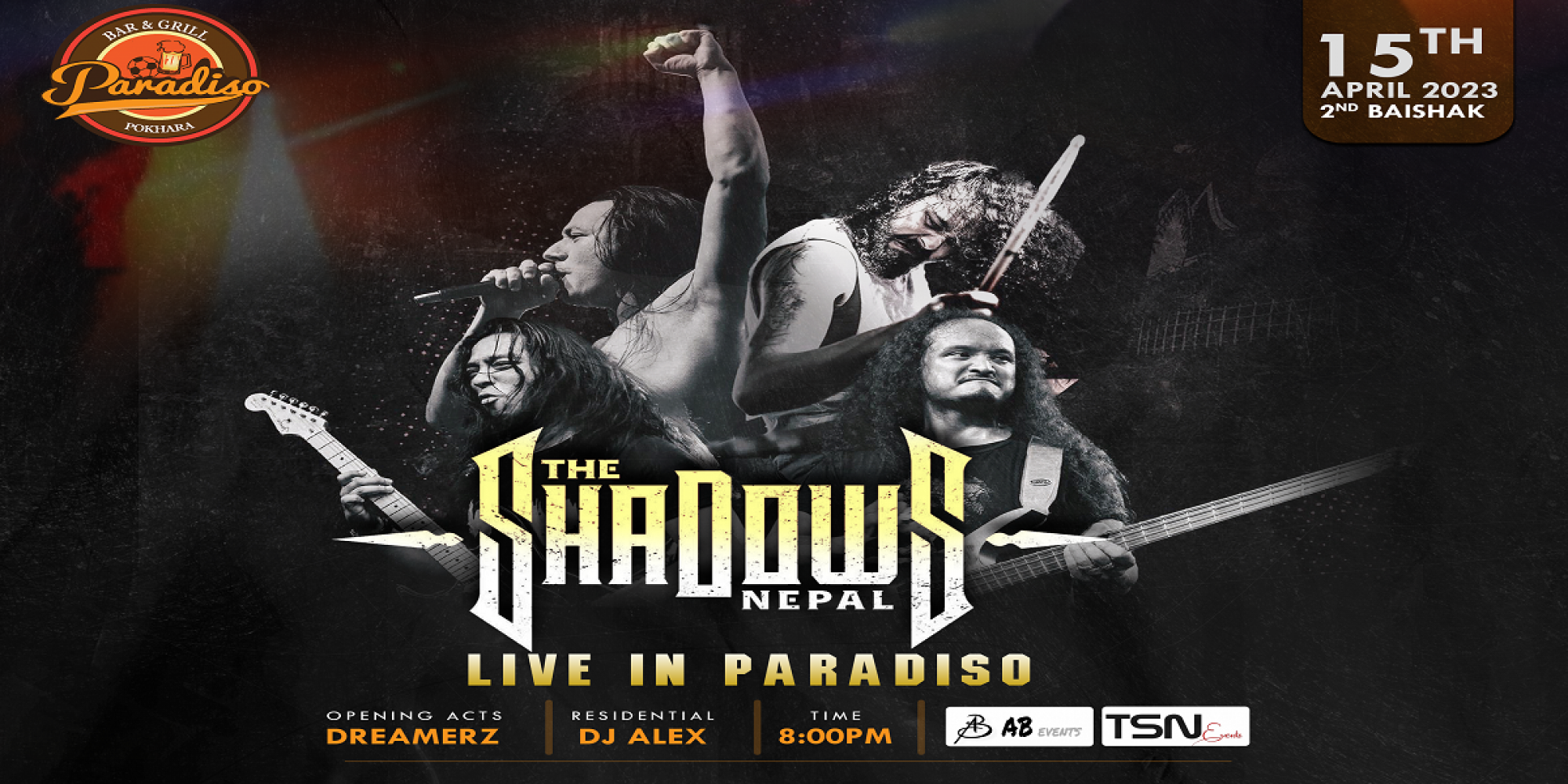 THE SHADOWS NEPAL – LIVE IN PARADISO