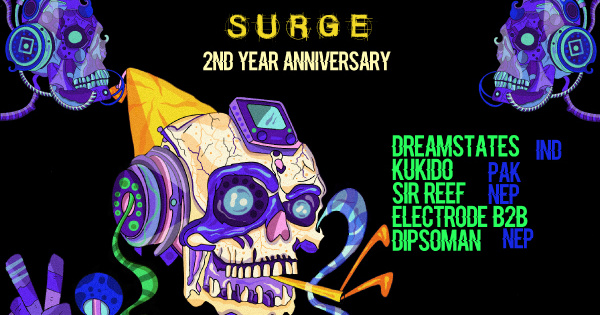 Surge 2nd Anniversary Event Poster