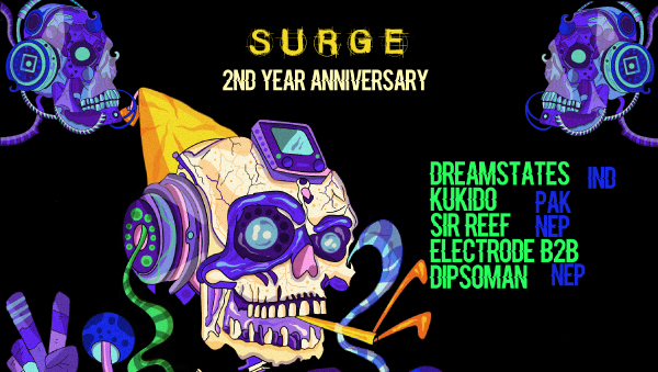 Surge 2nd Anniversary Event Poster