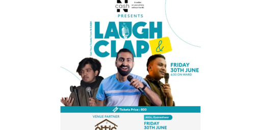 Laugh and Clap June 30 Event Poster