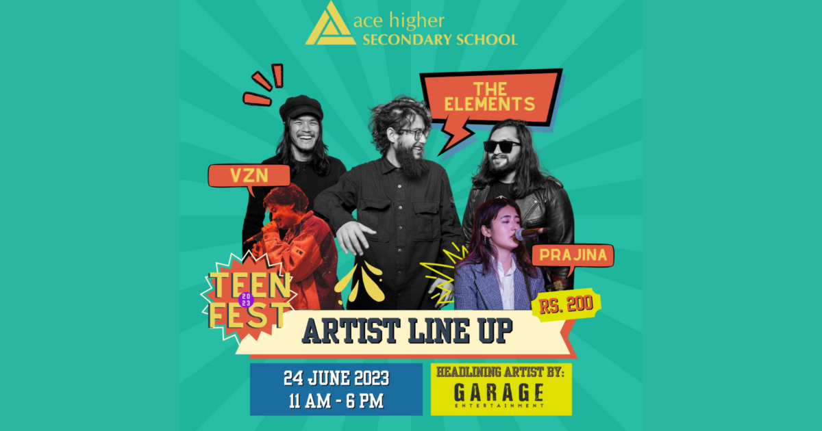 Ace Higher Secondary School Teen Fest 2023 Poster