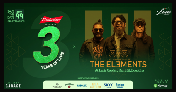 3 years of Lavie & The Elements Live Poster