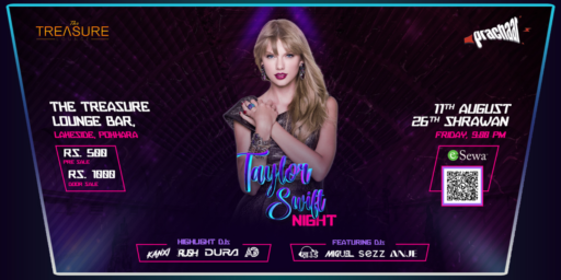 Poster of Taylor Swift Night at Treasure Pokhara.