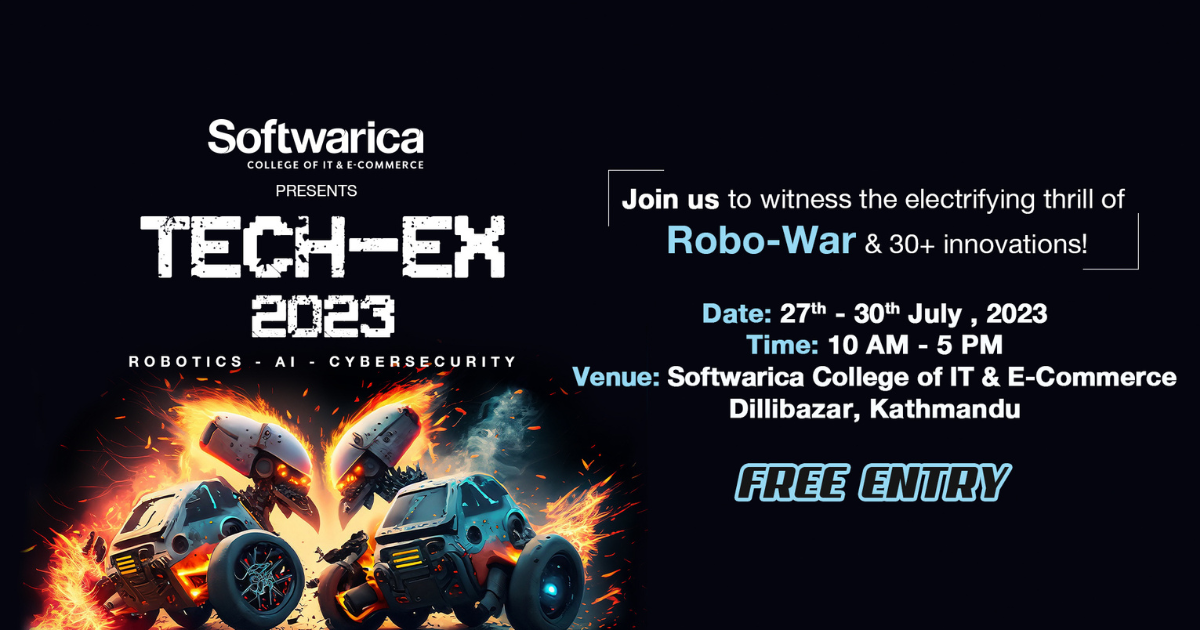 Tech-Ex 2023 Softwarica Event Poster