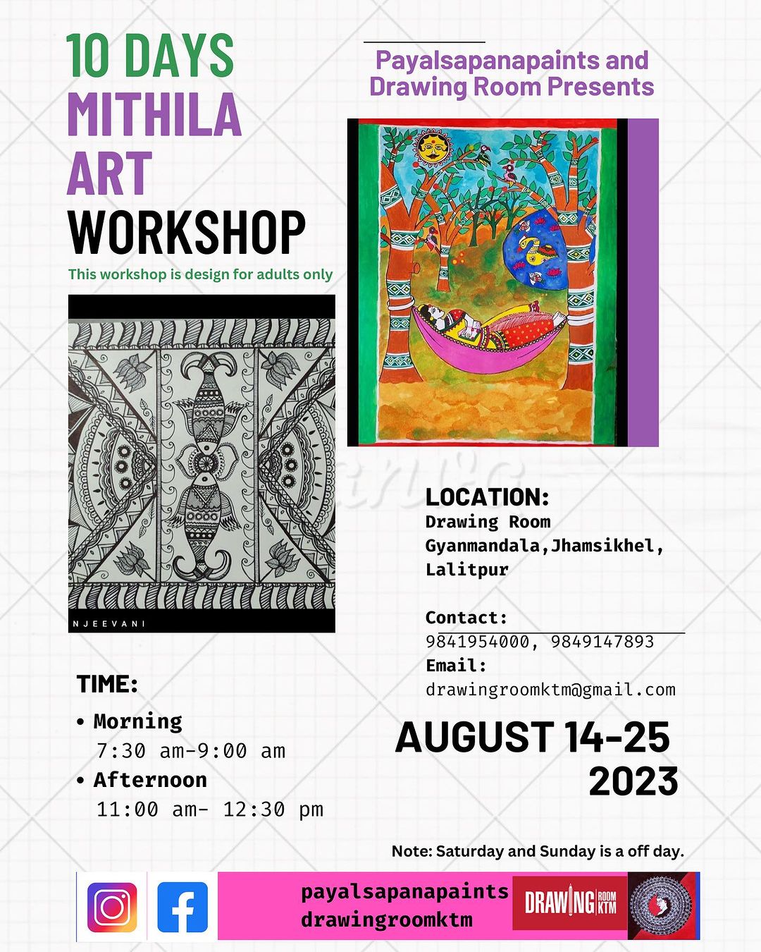10 Days Mithila Art Workshop
