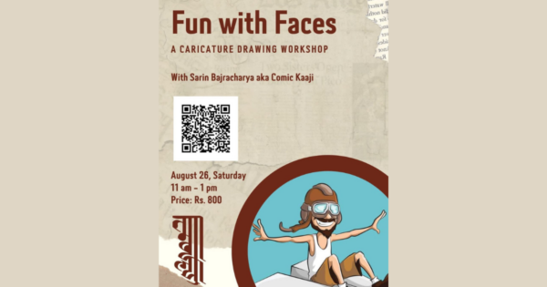 Fun with Faces: A Caricature Drawing Workshop with Sarin Bajracharya