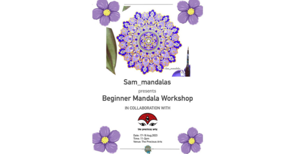 Join our immersive Beginner Mandala Workshop and embark on a creative journey into the world of mandala art.