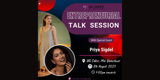 Poster of Entrepreneur Talk Session welcomes Priya Sigdel.