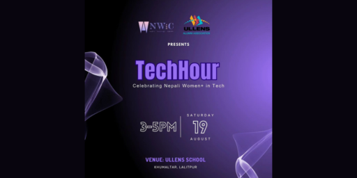 Poster of TechHour - Celebrating Nepali Women+ in Tech.