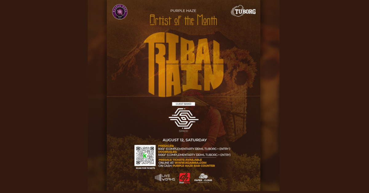 Poster of Tribal Rain - Artist of The Month at Purple Haze