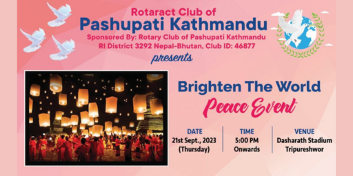 Join us on September 21, 2023, at Dasharath Stadium, as we come together to Brighten The World with our Peace Lantern Lighting Ceremony