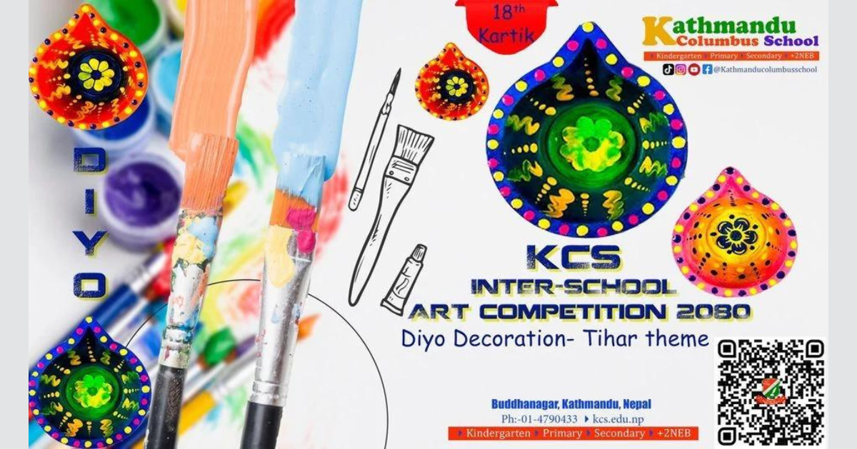 Inter-school Art Competition 2080 “Diyo Painting – Tihar Theme