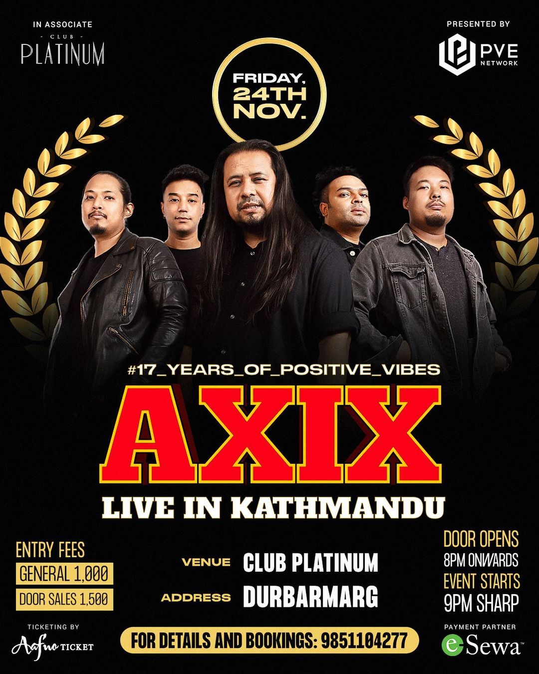 Axix band live in Club Platinum